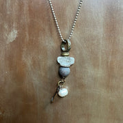 Handmade Bead Charm Lanyard Necklace