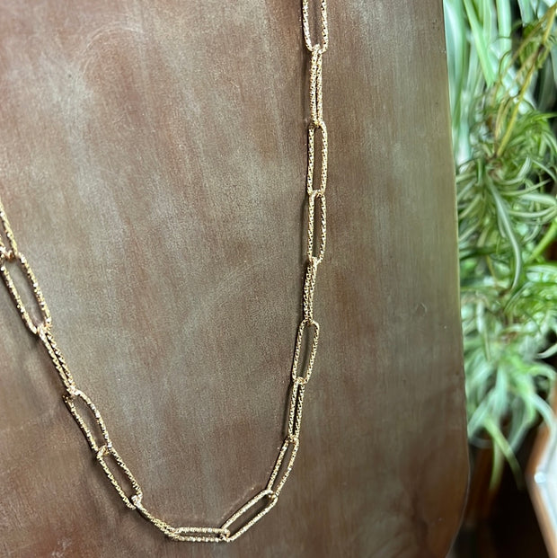 Gold Link Layering Necklace