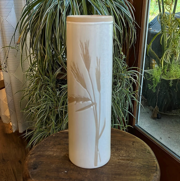Cylinder Ceramic Wheat Vase