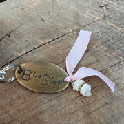 Brass Key Chain with Saying