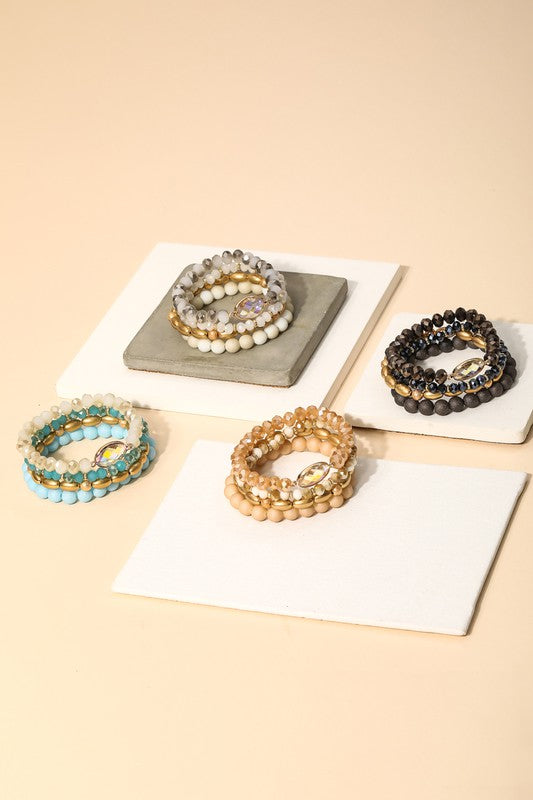Multi Bead Bracelet Set